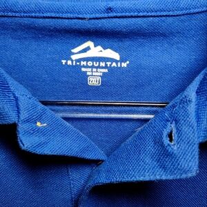 Tri-Mountain Royal Blue Polo Shirt